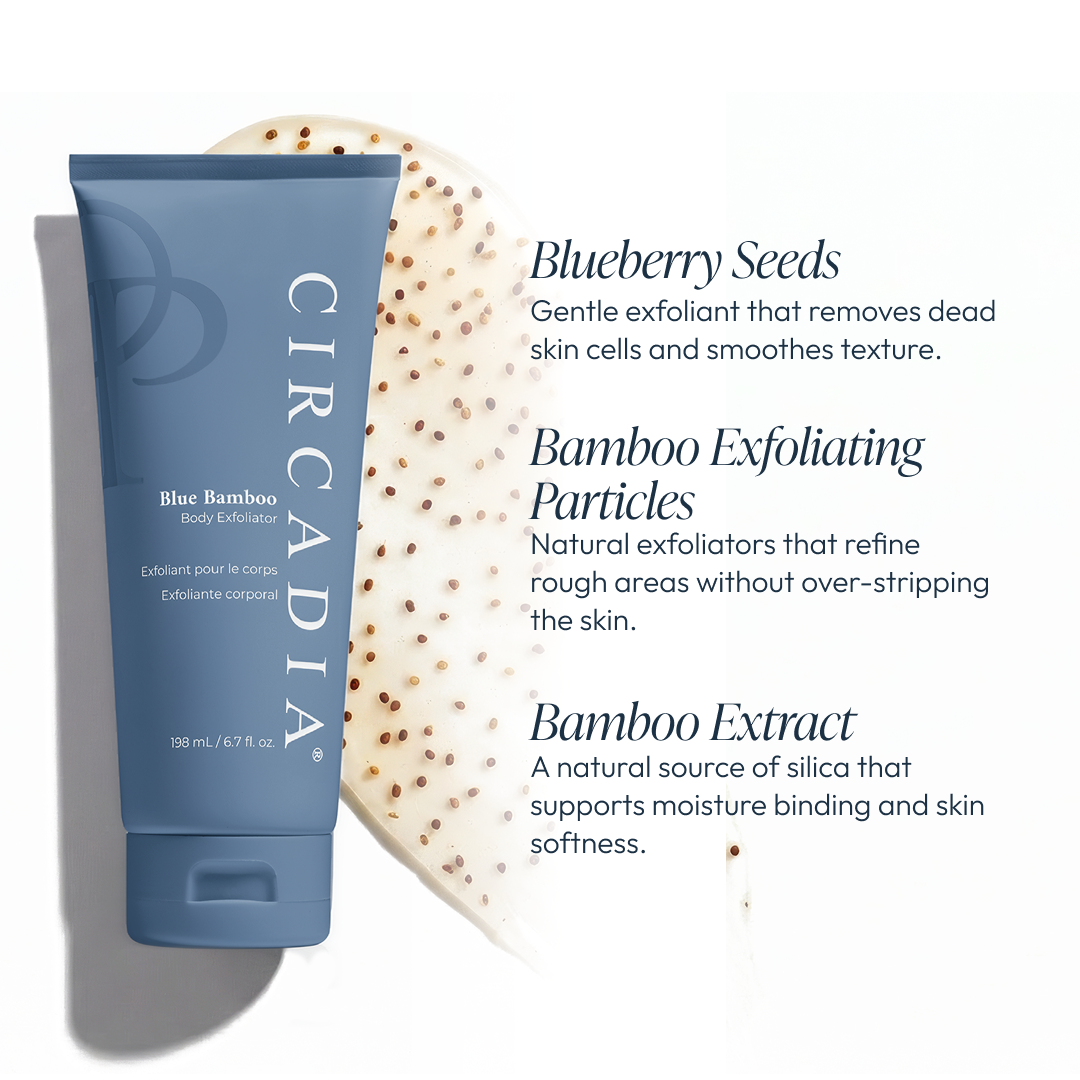 Blue Bamboo Exfoliator for Body